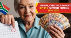 Seniors Secure R2,315 Payment: September 2025 SASSA Old Age Grant Schedule Released Nationwide